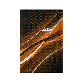 Обложка для паспорта матовая кожа с принтом KTM | КТМ в Петрозаводске, натуральная матовая кожа | размер 19,3 х 13,7 см; прозрачные пластиковые крепления | enduro | ktm | moto | moto sport | motocycle | orange | sportmotorcycle | ктм | мото | мото спорт | мотоспорт | оранжевый | спорт мото