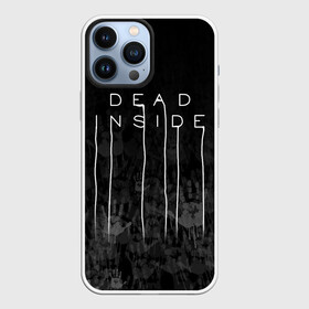 Чехол для iPhone 13 Pro Max с принтом DEAD INSIDE | DEATH STRANDING в Петрозаводске,  |  | dead inside | dont open | гуль | дед инсайт | дединсайт | дэд инсайт | дэдинсайт | интроверт | кен канеки | мертв внутри | мертвый внутри