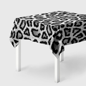 Скатерть 3D с принтом Snow Leopard в Петрозаводске, 100% полиэстер (ткань не мнется и не растягивается) | Размер: 150*150 см | cheetah | leopard | wool | леопард