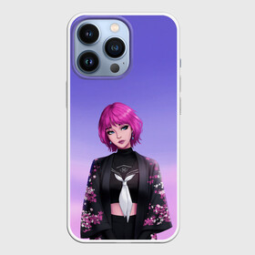 Чехол для iPhone 13 Pro с принтом ANIME GIRL в Петрозаводске,  |  | anime | girl | loli | аниме | аниме девушка | анимэ | арт | градиент | девочка | девушка | дизайн | женщина | краски | красотка | лоли | милашка | милая | мода | облака | розовые волосы | розовый | стерва | стиль