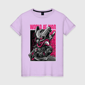 Женская футболка хлопок с принтом War в Петрозаводске, 100% хлопок | прямой крой, круглый вырез горловины, длина до линии бедер, слегка спущенное плечо | steampunk | арт | графика | обои | плакат | постер | стимпанк