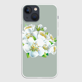 Чехол для iPhone 13 mini с принтом Весна в Петрозаводске,  |  | лепестки | распустились | цветение | цветы | яблоня
