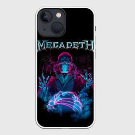 Чехол для iPhone 13 mini с принтом MEGADETH в Петрозаводске,  |  | grange | hardcore | megadeth | metal | music | punk | rock | trash | usa | мастейн | мегадес | метал | музыка | панк | рок | трэш