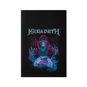 Обложка для паспорта матовая кожа с принтом MEGADETH в Петрозаводске, натуральная матовая кожа | размер 19,3 х 13,7 см; прозрачные пластиковые крепления | grange | hardcore | megadeth | metal | music | punk | rock | trash | usa | мастейн | мегадес | метал | музыка | панк | рок | трэш