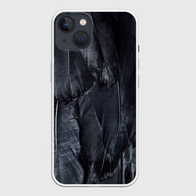 Чехол для iPhone 13 с принтом ВОРОНА в Петрозаводске,  |  | ворона | готика | мрачное | перья | хайп