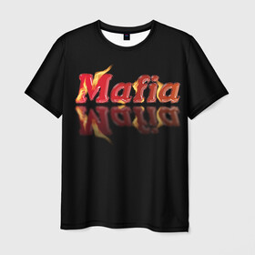 Мужская футболка 3D с принтом Мафия Mafia в Петрозаводске, 100% полиэфир | прямой крой, круглый вырез горловины, длина до линии бедер | mafia | веселье | гангстер | игры | компания | мафия | настольные игры | отдых | развлечение