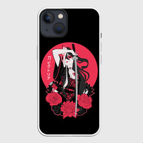 Чехол для iPhone 13 с принтом Девушка С Катаной в Петрозаводске,  |  | anime | dead | death | girl | girls | japan | katana | manga | rose | roses | sakura | samurai | sempai | senpai | shinigami | sun | аниме | девушка | закат | катана | манга | роза | розы | сакура | самураи | синигами | солнце | цветы | япония