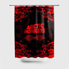 Штора 3D для ванной с принтом arctic monkeys в Петрозаводске, 100% полиэстер | плотность материала — 100 г/м2. Стандартный размер — 146 см х 180 см. По верхнему краю — пластиковые люверсы для креплений. В комплекте 10 пластиковых колец | arctic monkeys | arctic monkeys live | do i wanna know | domino | domino records | full album | lyrics | mardy bum | whyd you only call me when youre high | арктические обезьяны | домино пластинки | полный альбом | тексты песен