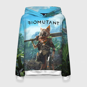 Женская толстовка 3D с принтом Biomutant Биомутант в Петрозаводске, 100% полиэстер  | двухслойный капюшон со шнурком для регулировки, мягкие манжеты на рукавах и по низу толстовки, спереди карман-кенгуру с мягким внутренним слоем. | action | animals | biomutant | gamer | nextgen | pc | player | playstation | ps 5 | rpg | steam | sword | top | valve | video games | weapon | xbox | биомутант | валв | видео игры | животные | игрок | иксбокс | меч | некстген | оружие | пк | плей