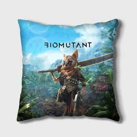 Подушка 3D с принтом Biomutant Биомутант в Петрозаводске, наволочка – 100% полиэстер, наполнитель – холлофайбер (легкий наполнитель, не вызывает аллергию). | состоит из подушки и наволочки. Наволочка на молнии, легко снимается для стирки | action | animals | biomutant | gamer | nextgen | pc | player | playstation | ps 5 | rpg | steam | sword | top | valve | video games | weapon | xbox | биомутант | валв | видео игры | животные | игрок | иксбокс | меч | некстген | оружие | пк | плей