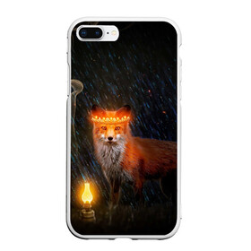 Чехол для iPhone 7Plus/8 Plus матовый с принтом Лиса с огненной короной в Петрозаводске, Силикон | Область печати: задняя сторона чехла, без боковых панелей | fox | foxy | животное | звери | лиса | лисенок | лисичка | милая | рыжая | фокс