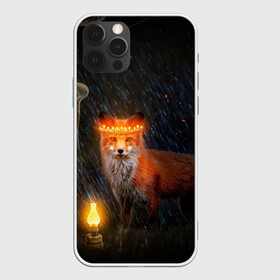 Чехол для iPhone 12 Pro Max с принтом Лиса с огненной короной в Петрозаводске, Силикон |  | fox | foxy | животное | звери | лиса | лисенок | лисичка | милая | рыжая | фокс