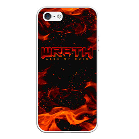 Чехол для iPhone 5/5S матовый с принтом WRATH: Aeon of Ruin FIRE в Петрозаводске, Силикон | Область печати: задняя сторона чехла, без боковых панелей | 90 е | aeon of ruin | quake | tegunvteg | wrath | wrath: aeon of ruin | игра | компьютерная игра | монстры | огонь | пламя | ретро | реьро шутер | шутер