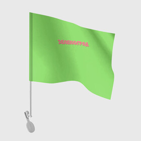 Флаг для автомобиля с принтом Зеленоград в Петрозаводске, 100% полиэстер | Размер: 30*21 см | зеленоград | зелёный фон | москва | округ москвы | регион москвы