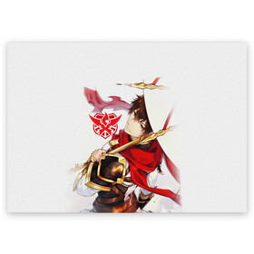 Поздравительная открытка с принтом Ye Xiu The Kings Avatar в Петрозаводске, 100% бумага | плотность бумаги 280 г/м2, матовая, на обратной стороне линовка и место для марки
 | master of skill | quan zhi gao shou | the kings avatar | ye xiu | аватар короля | е сю