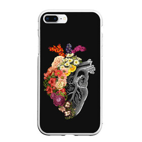 Чехол для iPhone 7Plus/8 Plus матовый с принтом Natural Heart Dual в Петрозаводске, Силикон | Область печати: задняя сторона чехла, без боковых панелей | 8 | flower | flowers | garden | heart | natural | symbiote | день | женский | марта | международный | природа | растения | сердце | симбиот | цветы