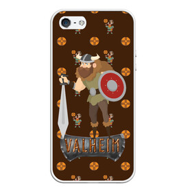 Чехол для iPhone 5/5S матовый с принтом Valheim Viking в Петрозаводске, Силикон | Область печати: задняя сторона чехла, без боковых панелей | fantasy | mmo | valheim | valve | валхейм | вальхейм | викинги | выживалка | игра | королевская битва | ммо | ролевая игра | фэнтази