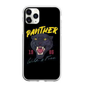 Чехол для iPhone 11 Pro матовый с принтом Пантера 1986 в Петрозаводске, Силикон |  | 1986 | panther | джунгли | дикая | кошка | пантера