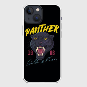 Чехол для iPhone 13 mini с принтом Пантера 1986 в Петрозаводске,  |  | 1986 | panther | джунгли | дикая | кошка | пантера