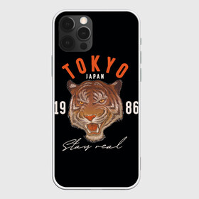 Чехол для iPhone 12 Pro Max с принтом Tokyo Tiger Japan в Петрозаводске, Силикон |  | japan | tokyo | большая кошка | полосатый | тигр | тигрица | токио | хищник