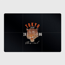 Магнитный плакат 3Х2 с принтом Tokyo Tiger Japan в Петрозаводске, Полимерный материал с магнитным слоем | 6 деталей размером 9*9 см | Тематика изображения на принте: japan | tokyo | большая кошка | полосатый | тигр | тигрица | токио | хищник