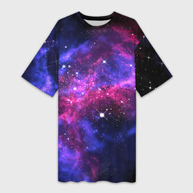 Платье-футболка 3D с принтом Distant space в Петрозаводске,  |  | abstract | space | star | texture | абстракция | астрономия | вселенная | галактика | геометрия | звёзды | космос | краски | паттерн | полигоны | текстура