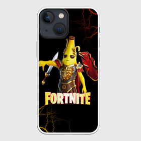 Чехол для iPhone 13 mini с принтом Fortnite Potassius Peels Peely в Петрозаводске,  |  | Тематика изображения на принте: chapter 2 | chapter 2: season 5 | fortnite | fortnite 3 | fortnite peely | банан | скин peely | скин банан | скин банан спарта из фортнайт | фортнайт | фортнайт банан | фортнайт гл