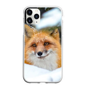 Чехол для iPhone 11 Pro матовый с принтом Лисичка на сугробе в Петрозаводске, Силикон |  | Тематика изображения на принте: fox | foxy | животное | звери | лиса | лисенок | лисичка | милая | рыжая | фокс