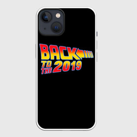 Чехол для iPhone 13 с принтом BACK TO THE 2019 в Петрозаводске,  |  | Тематика изображения на принте: 19 | 2019 | back | covid | delorean | future | marty | mcfly | ncov | the | time | to | virus | браун | будущее | в | вирус | время | делориан | док | доктор | ковид | корона | коронавирус | макфлай | марти | прошлое | эмметт