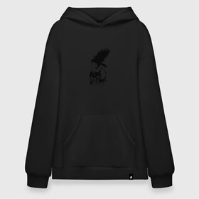 Худи SuperOversize хлопок с принтом Skull crow в Петрозаводске, 70% хлопок, 30% полиэстер, мягкий начес внутри | карман-кенгуру, эластичная резинка на манжетах и по нижней кромке, двухслойный капюшон
 | animal | bird | bone | bones | creepy | crow | dead | death | halloween | horror | scary | skull | skulls | splash | the curse | голова | кости | ужасы | хоррор | череп