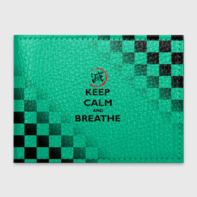 Обложка для студенческого билета с принтом KEEP CALM and BREATHE в Петрозаводске, натуральная кожа | Размер: 11*8 см; Печать на всей внешней стороне | demon slayer | kamado | kimetsu no yaiba | nezuko | tanjiro | аниме | гию томиока | зеницу агацума | иноске хашибира | камадо | клинок | корзинная девочка | манга | музан кибуцуджи | незуко | рассекающий демонов | танджиро