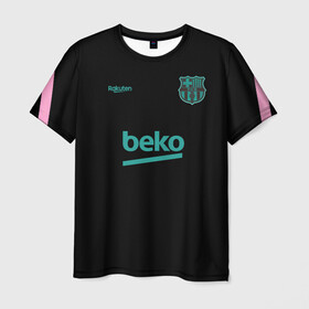 Мужская футболка 3D с принтом FC Barcelona | Training shirt (2021/22) в Петрозаводске, 100% полиэфир | прямой крой, круглый вырез горловины, длина до линии бедер | Тематика изображения на принте: 0x000000123 | barca | barcelona | elclasico | la liga | messi | pre match | барса | барселона | классико | месси