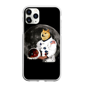 Чехол для iPhone 11 Pro матовый с принтом Доги Космонавт в Петрозаводске, Силикон |  | doge | earth | mars | meme | moon | nasa | space | star | usa | америка | гагарин | доги | животные | звезда | земля | корги | космонавт | космос | луна | марс | мем | наса | планета | прикол | собака | сша | флаг