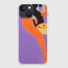 Чехол для iPhone 13 mini с принтом Картина 1, Ческидов в Петрозаводске,  |  | абстракция | акула | берег | женщина | кошка | лодка | луна