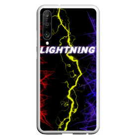 Чехол для Honor P30 с принтом Lightning | Молния в Петрозаводске, Силикон | Область печати: задняя сторона чехла, без боковых панелей | женская | краски | молния | молодёжь | мужская | надпись | неон | погода | свобода | тренд