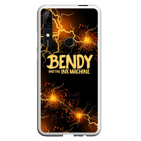 Чехол для Honor P Smart Z с принтом BENDY LOGO  в Петрозаводске, Силикон | Область печати: задняя сторона чехла, без боковых панелей | bendy | bendy and the ink machine | tegunvteg | бенди | бени | бенни | бэнди | детская | детям | игра | компьютерная игра | машина | молния | ужастик | чернила | чернильная