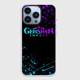 Чехол для iPhone 13 Pro с принтом GENSHIN IMPACT NEON LOGO в Петрозаводске,  |  | amber | anime | genshin impact | girl | jean | lisa | paimon | xiao | zelda | анемо | аниме | геншен импакт | геншин импакт | геншин эмпакт | геншинимпакт | девушка | игры | кли | лиза | паймон | пеймон | персонажи | сяо | тян