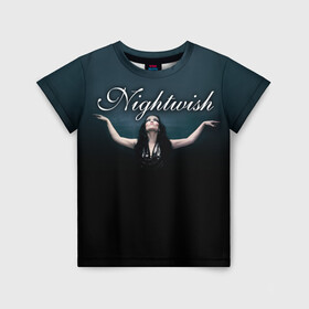 Детская футболка 3D с принтом Nightwish with Tarja в Петрозаводске, 100% гипоаллергенный полиэфир | прямой крой, круглый вырез горловины, длина до линии бедер, чуть спущенное плечо, ткань немного тянется | Тематика изображения на принте: nightwish | tarja | tarja turanen | turunen | найтвиш | тарья | тарья турунен | турунен