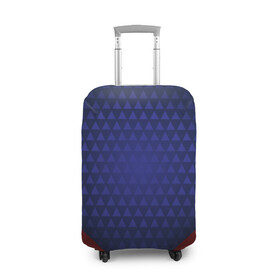 Чехол для чемодана 3D с принтом Blue abstract в Петрозаводске, 86% полиэфир, 14% спандекс | двустороннее нанесение принта, прорези для ручек и колес | luxury | versace | vip | абстракция | версаче | вип | паттерн | роскошь | текстуры