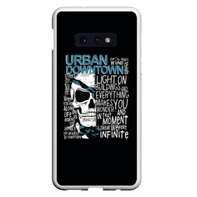 Чехол для Samsung S10E с принтом URBAN Downtown в Петрозаводске, Силикон | Область печати: задняя сторона чехла, без боковых панелей | hell | skull | ад | скелет | ужасы | череп | черепушка