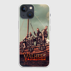 Чехол для iPhone 13 mini с принтом Valheim викинги в Петрозаводске,  |  | fantasy | mmo | valheim | valve | валхейм | вальхейм | викинги | выживалка | игра | королевская битва | ммо | ролевая игра | фэнтази