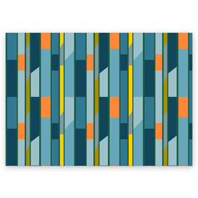 Поздравительная открытка с принтом Абстракция в стиле модерн в Петрозаводске, 100% бумага | плотность бумаги 280 г/м2, матовая, на обратной стороне линовка и место для марки
 | abstract | modern | stripes | абстракция | модерн | полосы