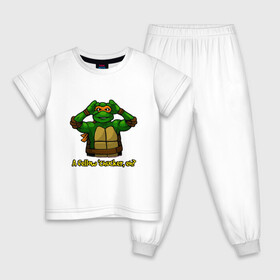 Детская пижама хлопок с принтом Микеланджело в Петрозаводске, 100% хлопок |  брюки и футболка прямого кроя, без карманов, на брюках мягкая резинка на поясе и по низу штанин
 | donatello | leonardo | michelangelo | ninja | pizza | raphael | turtles | донателло | животные | карате | комикс | комиксы | леонардо | микеланджело | мультфильм | мутант | мутанты | ниндзя | пицца | рафаэль | сплинтер | супергерой
