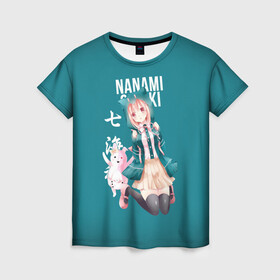 Женская футболка 3D с принтом Чиаки Нанами (Danganronpa 2) в Петрозаводске, 100% полиэфир ( синтетическое хлопкоподобное полотно) | прямой крой, круглый вырез горловины, длина до линии бедер | anime | chiaki nanami | danganronpa | danganronpa 2 | аниме | манга | чиаки нанами