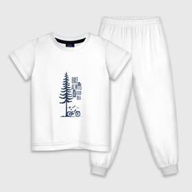 Детская пижама хлопок с принтом Gooood Idea в Петрозаводске, 100% хлопок |  брюки и футболка прямого кроя, без карманов, на брюках мягкая резинка на поясе и по низу штанин
 | mtb | байк | велосипед | горы | дерево | лес | мтб | спорт