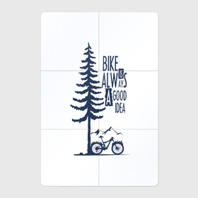 Магнитный плакат 2Х3 с принтом Gooood Idea в Петрозаводске, Полимерный материал с магнитным слоем | 6 деталей размером 9*9 см | mtb | байк | велосипед | горы | дерево | лес | мтб | спорт