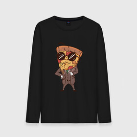 Мужской лонгслив хлопок с принтом Пепперони пицца в костюме в Петрозаводске, 100% хлопок |  | art | boss | cheese pizza | cool | funny | mushroom | pepperoni | pizza | pizza lover | retro | агент | арт | в очках | грибы | иллюстрация | люблю пиццу | пицца без ананасов | пицца с ананасами | прикол | ретро | рисунок пиццы | спецагент