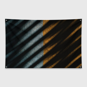 Флаг-баннер с принтом SHADOW в Петрозаводске, 100% полиэстер | размер 67 х 109 см, плотность ткани — 95 г/м2; по краям флага есть четыре люверса для крепления | shadow | наполовину | полосатое | тень