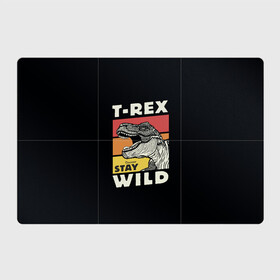 Магнитный плакат 3Х2 с принтом T-rex Wild в Петрозаводске, Полимерный материал с магнитным слоем | 6 деталей размером 9*9 см | 1976 | dino | t rex | trex | дино | динозавр | тирекс | хищник