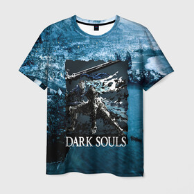 Мужская футболка 3D с принтом DARKSOULS | Project Dark в Петрозаводске, 100% полиэфир | прямой крой, круглый вырез горловины, длина до линии бедер | Тематика изображения на принте: dark souls | darksouls | tegunvte | темные души